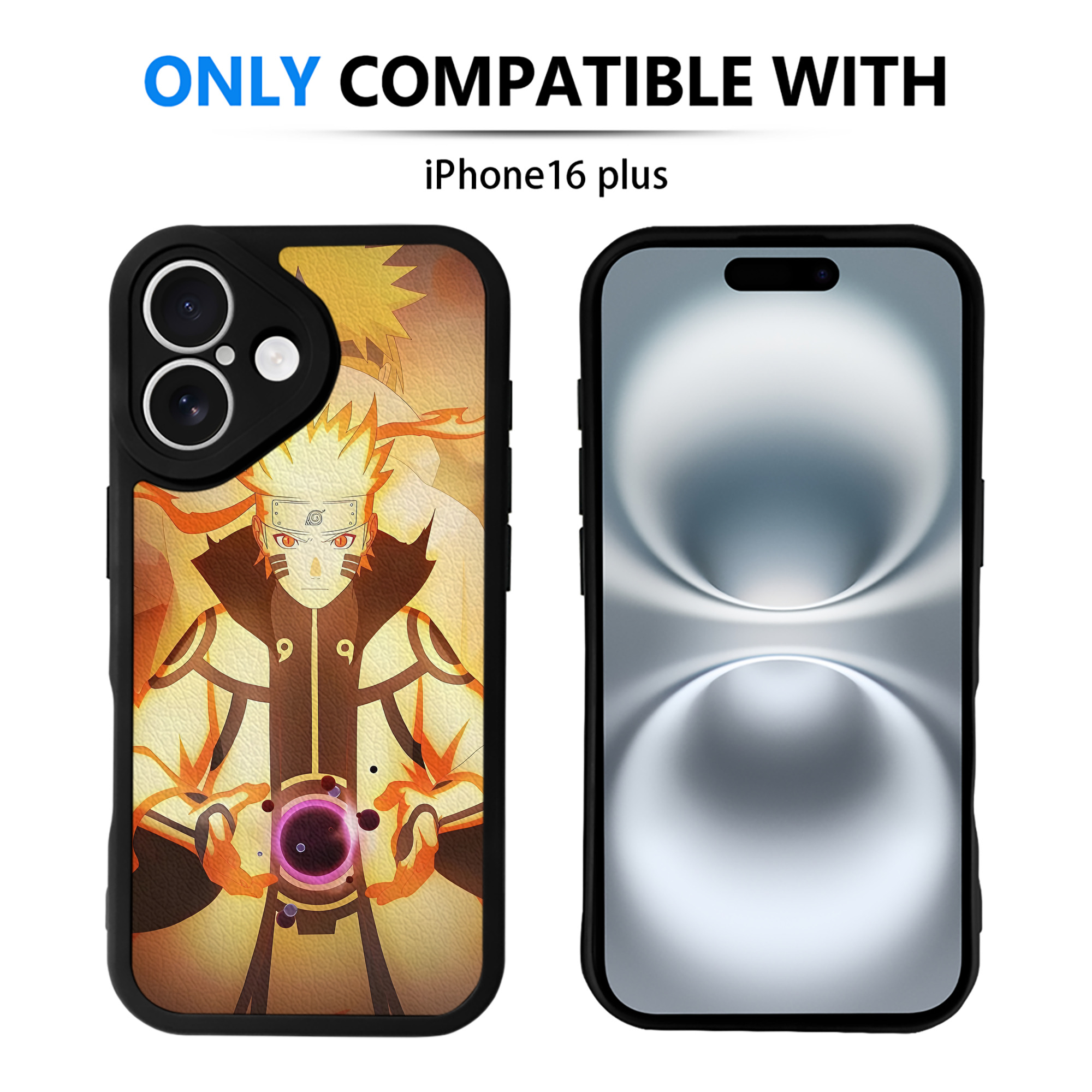 （画像用） NARUTO -ナルト- NARUTO -ナルト- 疾風伝 【iPhone 16シリーズ対応】シリコンスマホケース（レザー調） 材質：シリコン